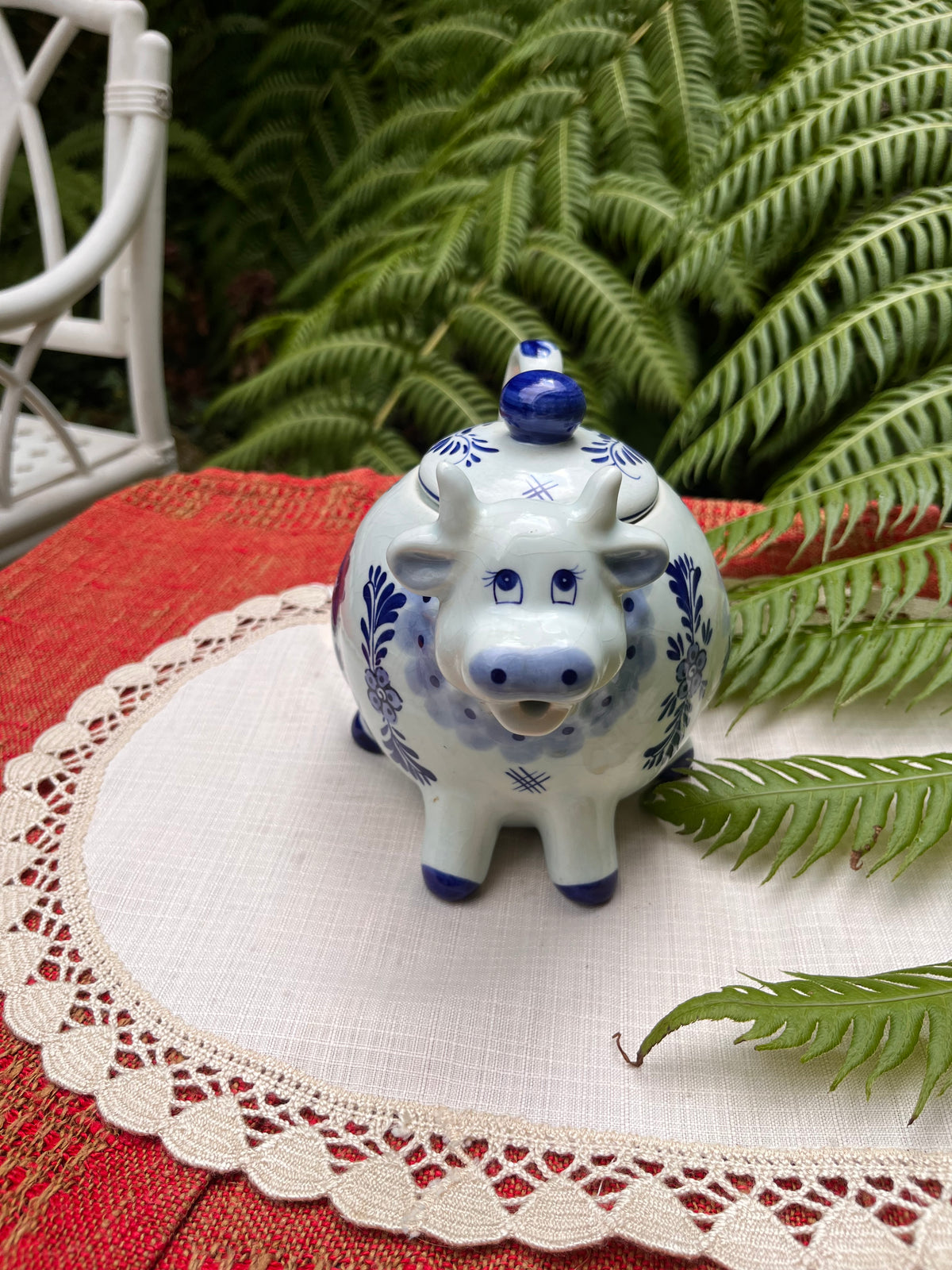Tetera porcelana holandesa Delf.