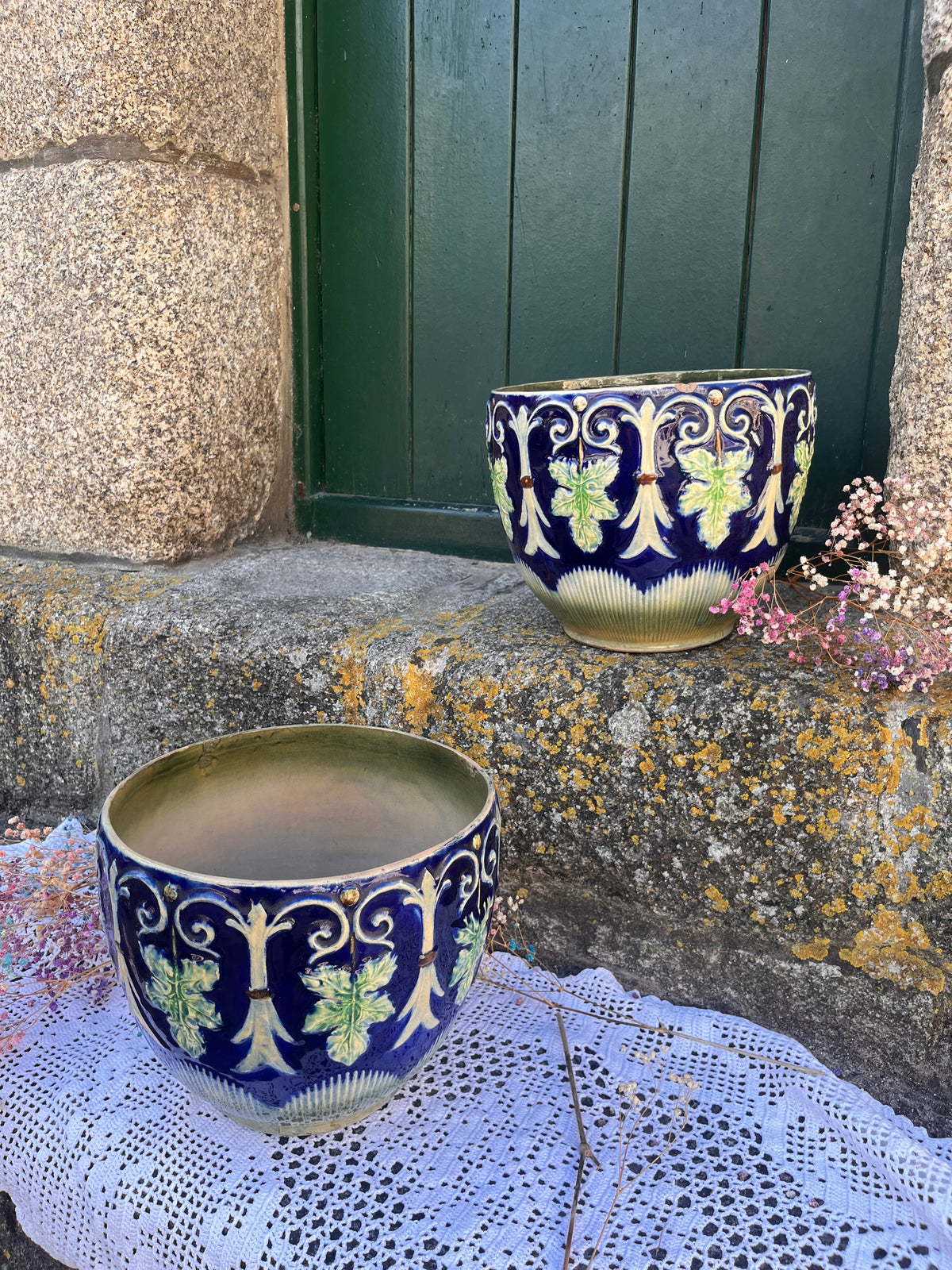 Maceta mayòlica . Francia.
