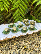 Juego de café japonès caracolas.