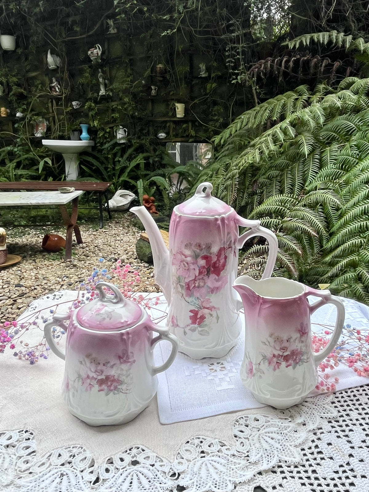 Juego de servir café porcelana de Limoges.