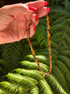 Conjunto collar y pulsera de ojo de tigre.