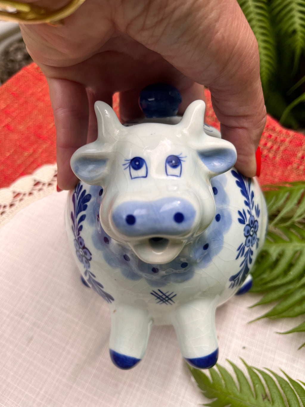 Tetera porcelana holandesa Delf.