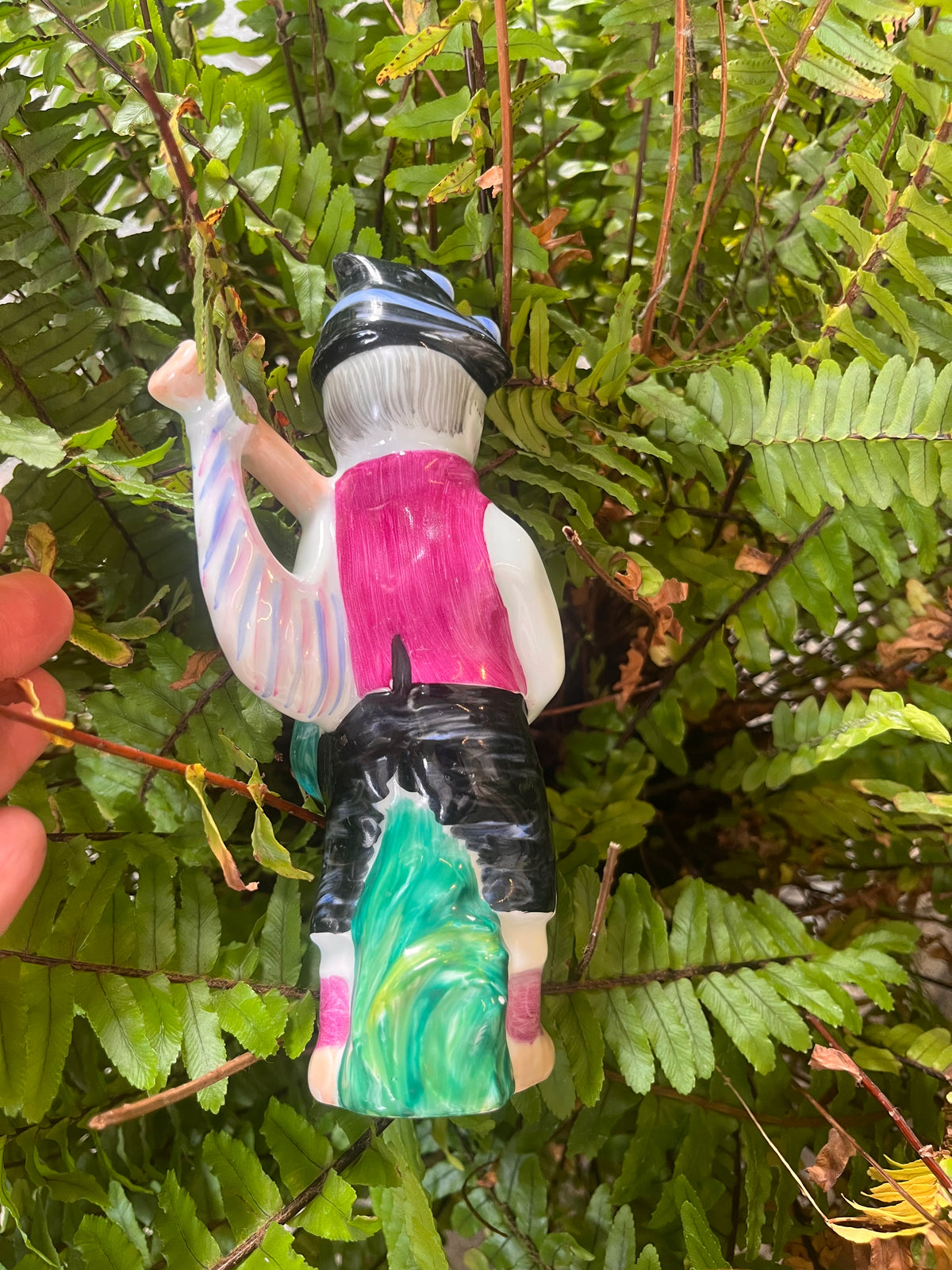 Figura gaiteiro de porcelana O Castro