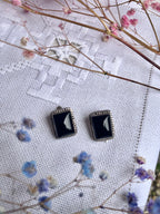 Pendientes de plata y ònice.