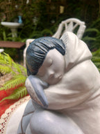 Figura esquimal de porcelana Lladró .