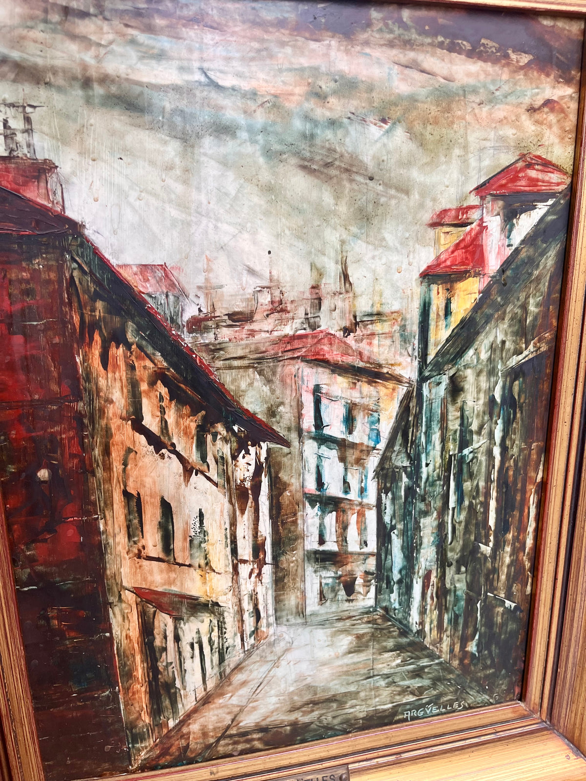 Òleo sobre tabla de Julio Fdez. Argüelles