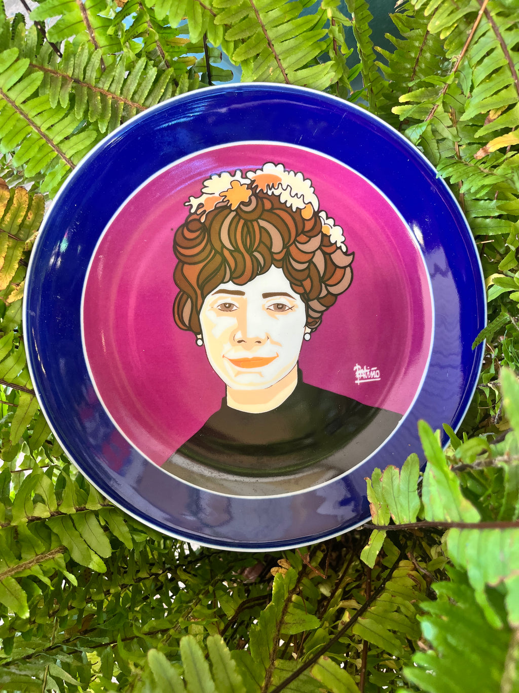 Plato porcelana O Castro