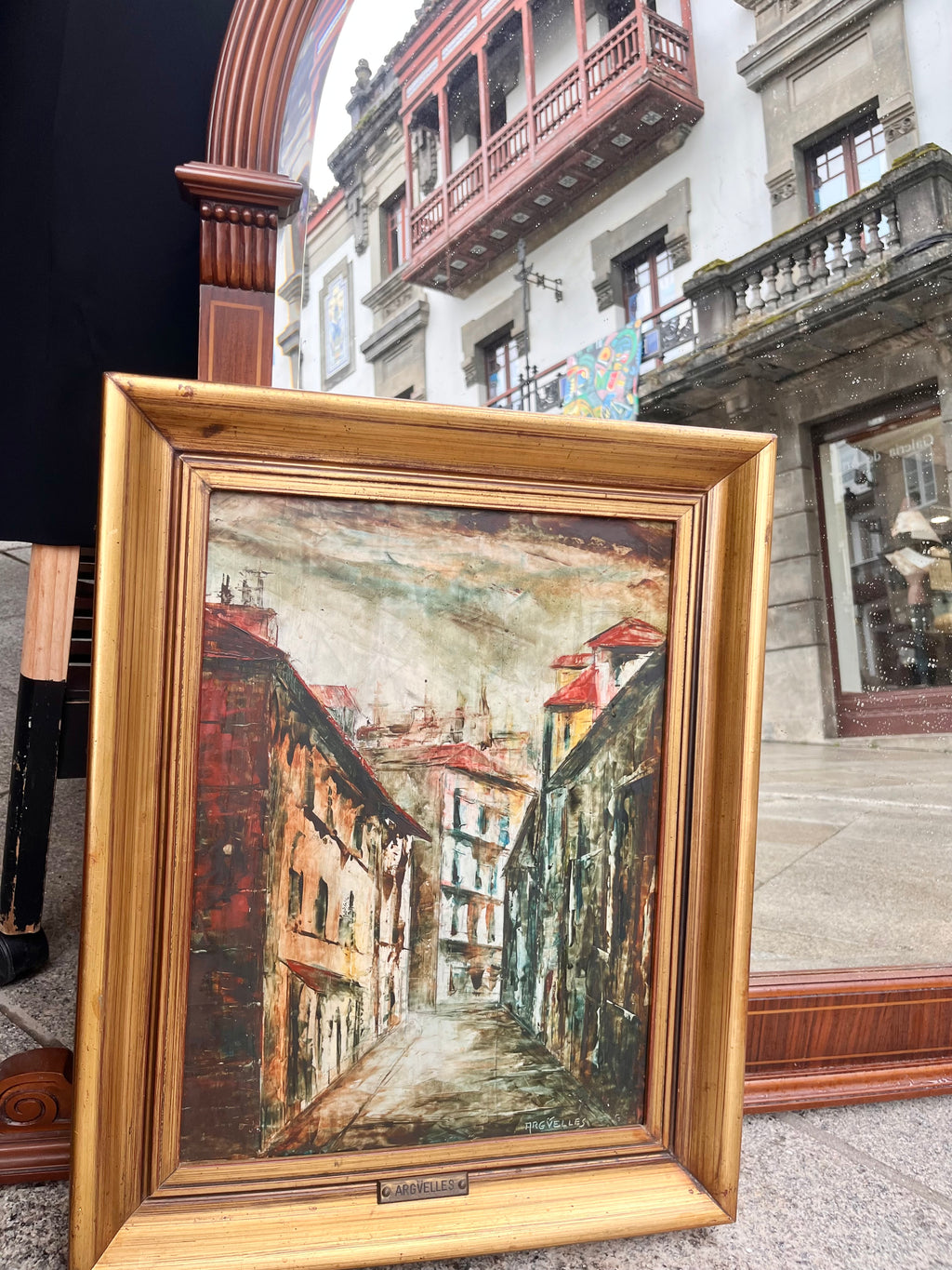 Òleo sobre tabla de Julio Fdez. Argüelles