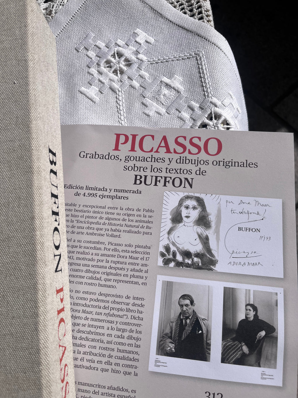 PICASSO . Grabados, gouaches y dibujos originales sobre los textos de BUFFON. CARTEM