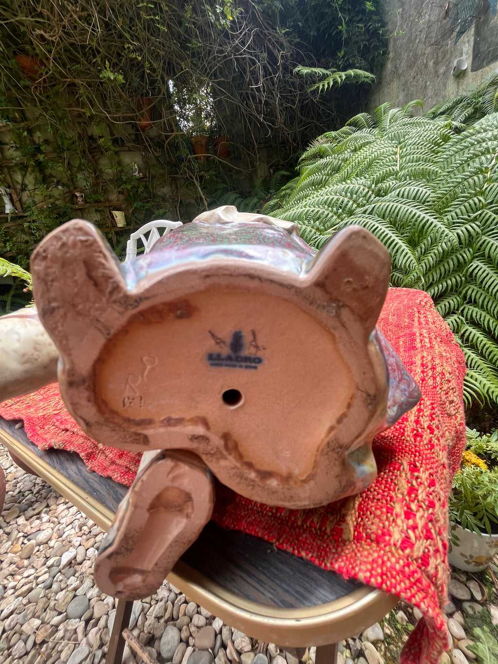 Figura pareja con perro de Lladrò.