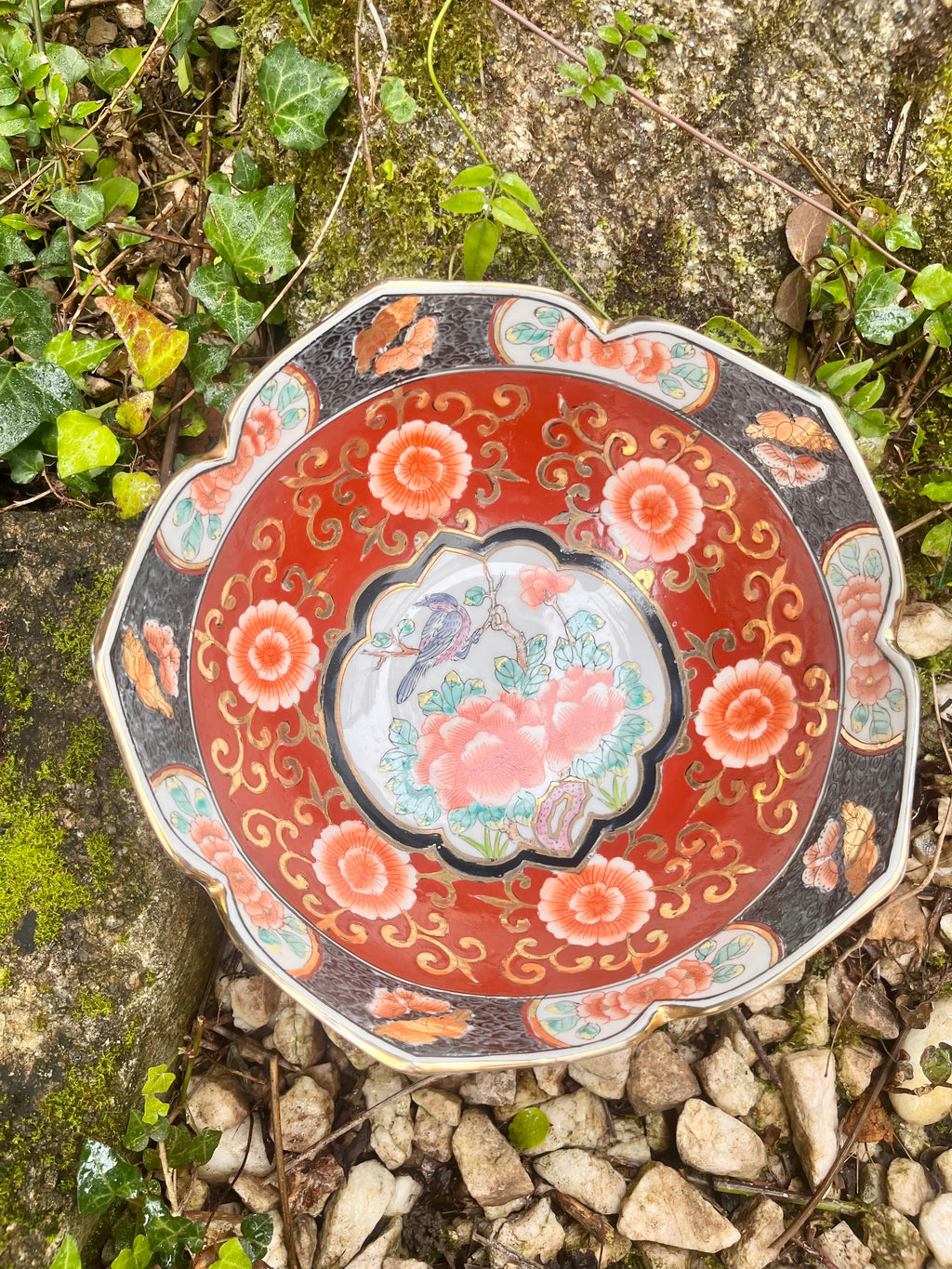 Frutero porcelana de Macau.
