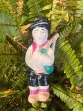 Figura gaiteiro de porcelana O Castro