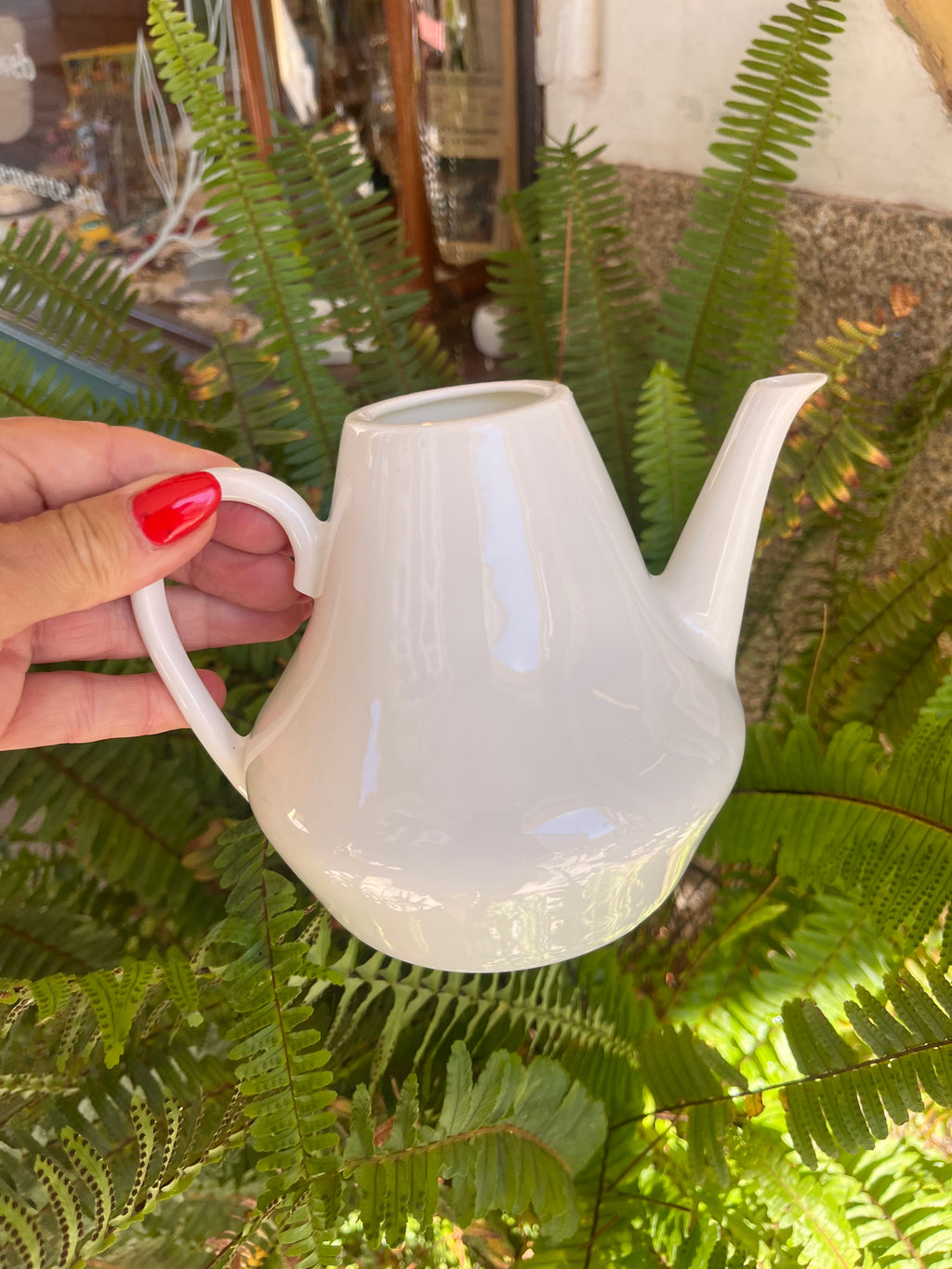 Tetera porcelana blanca de O Castro.