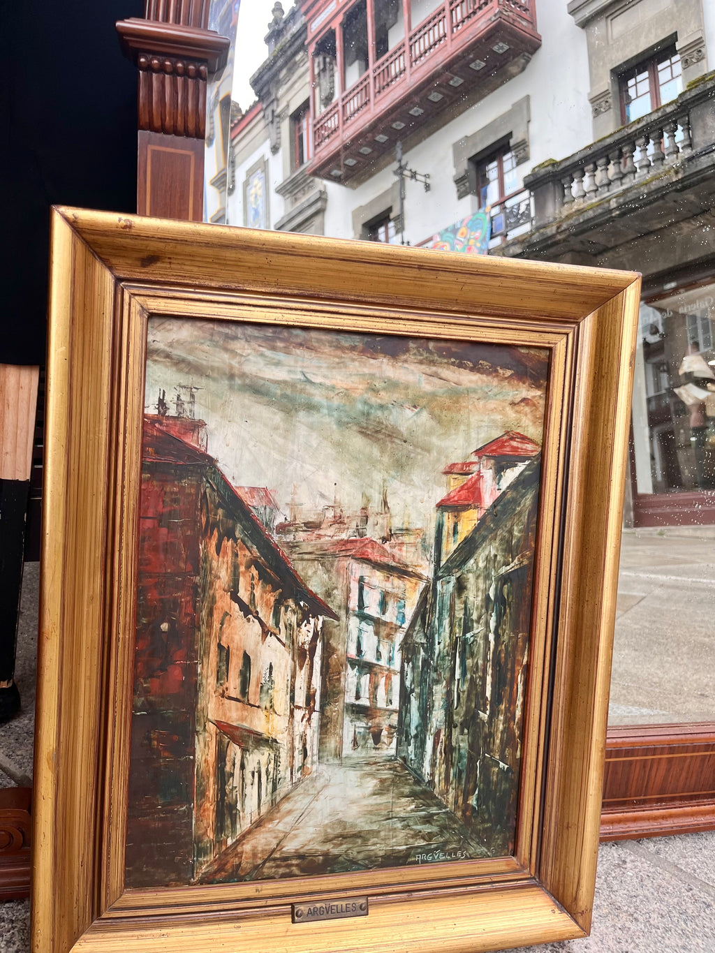 Òleo sobre tabla de Julio Fdez. Argüelles