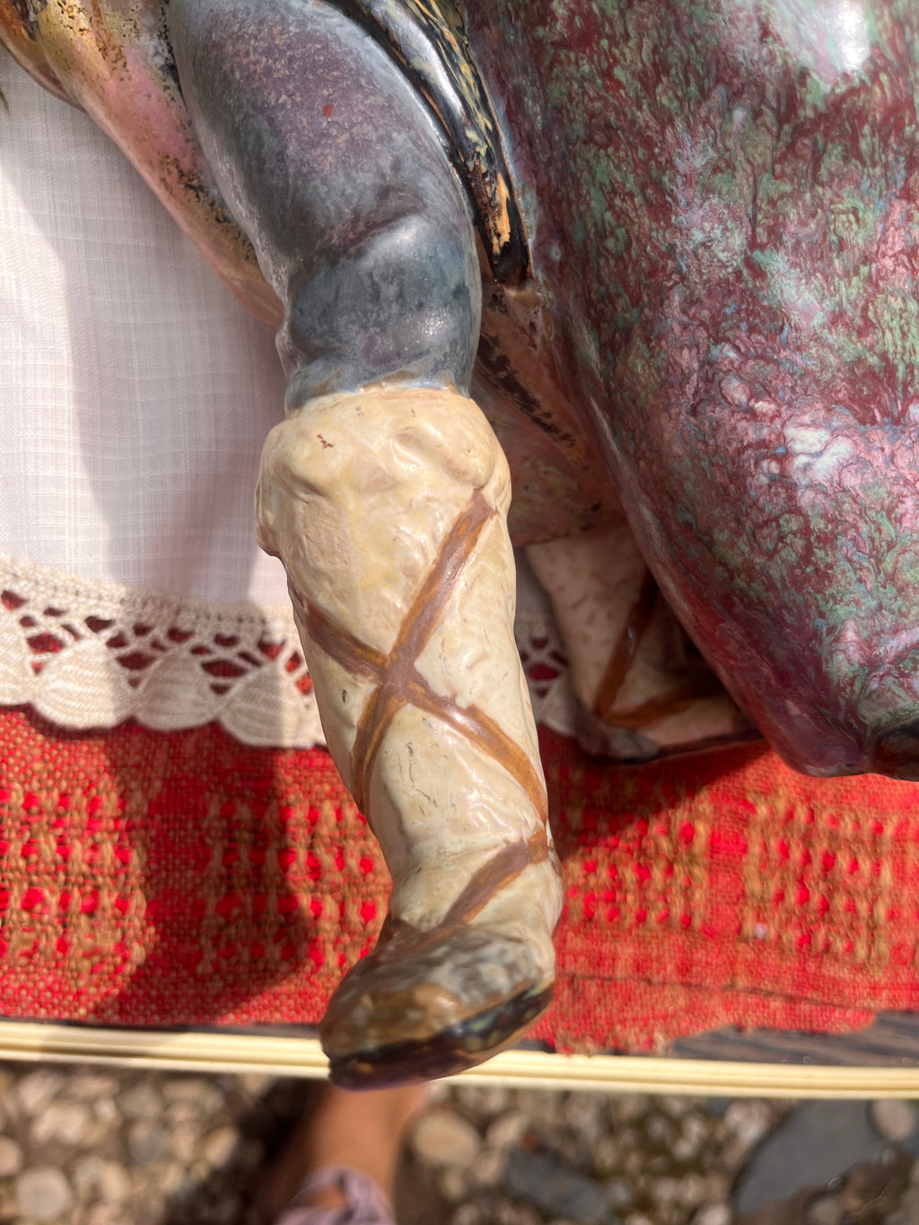 Figura pareja con perro de Lladrò.