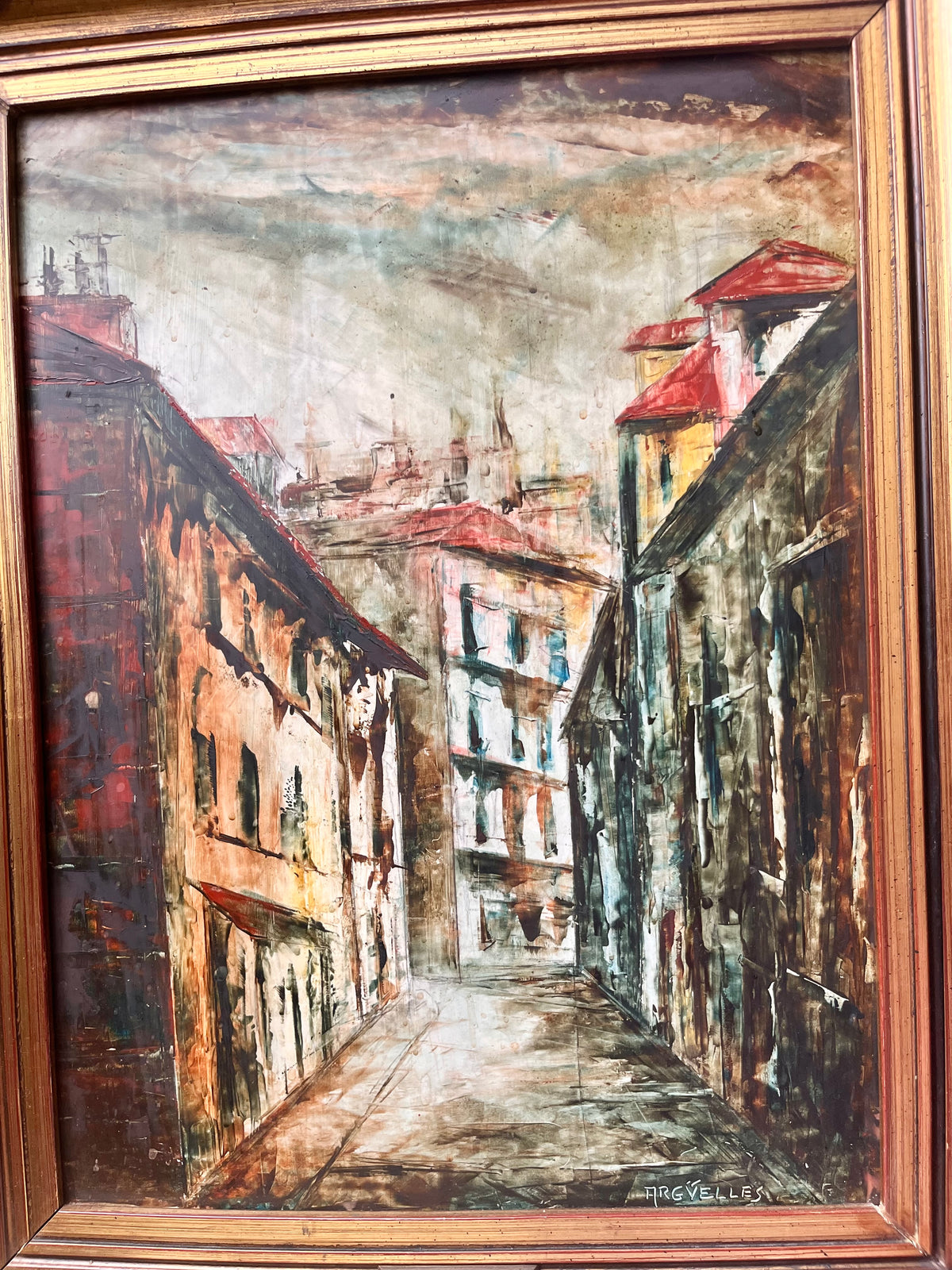 Òleo sobre tabla de Julio Fdez. Argüelles