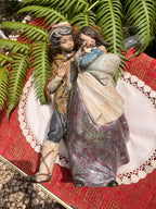 Figura pareja con perro de Lladrò.