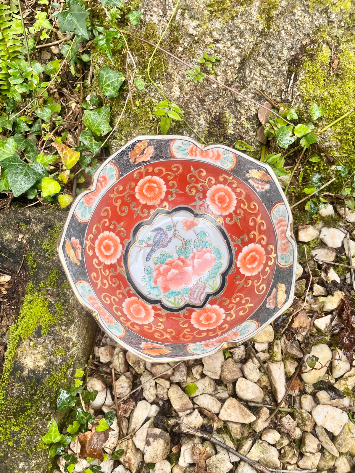 Frutero porcelana de Macau.