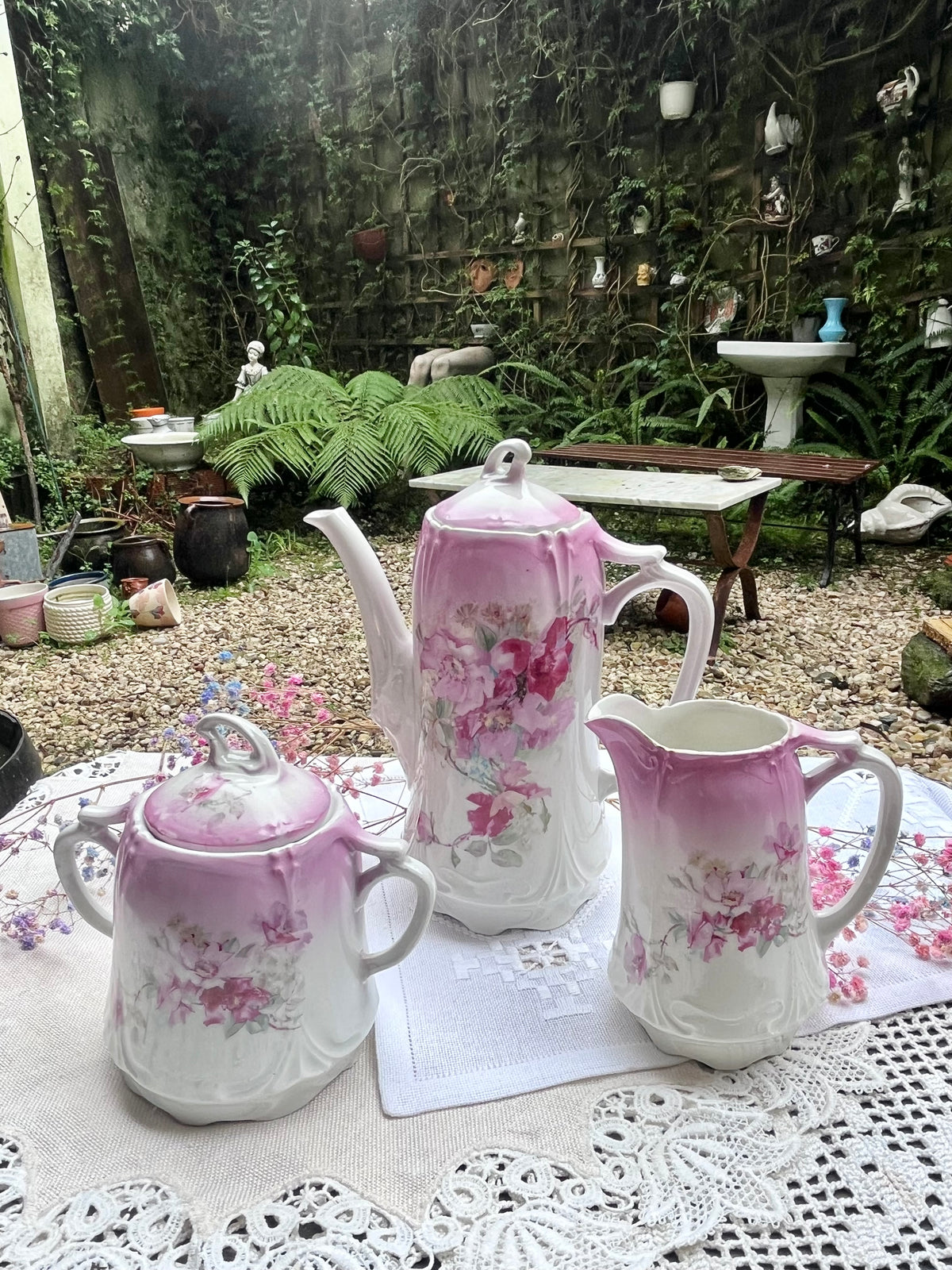 Juego de servir café porcelana de Limoges.