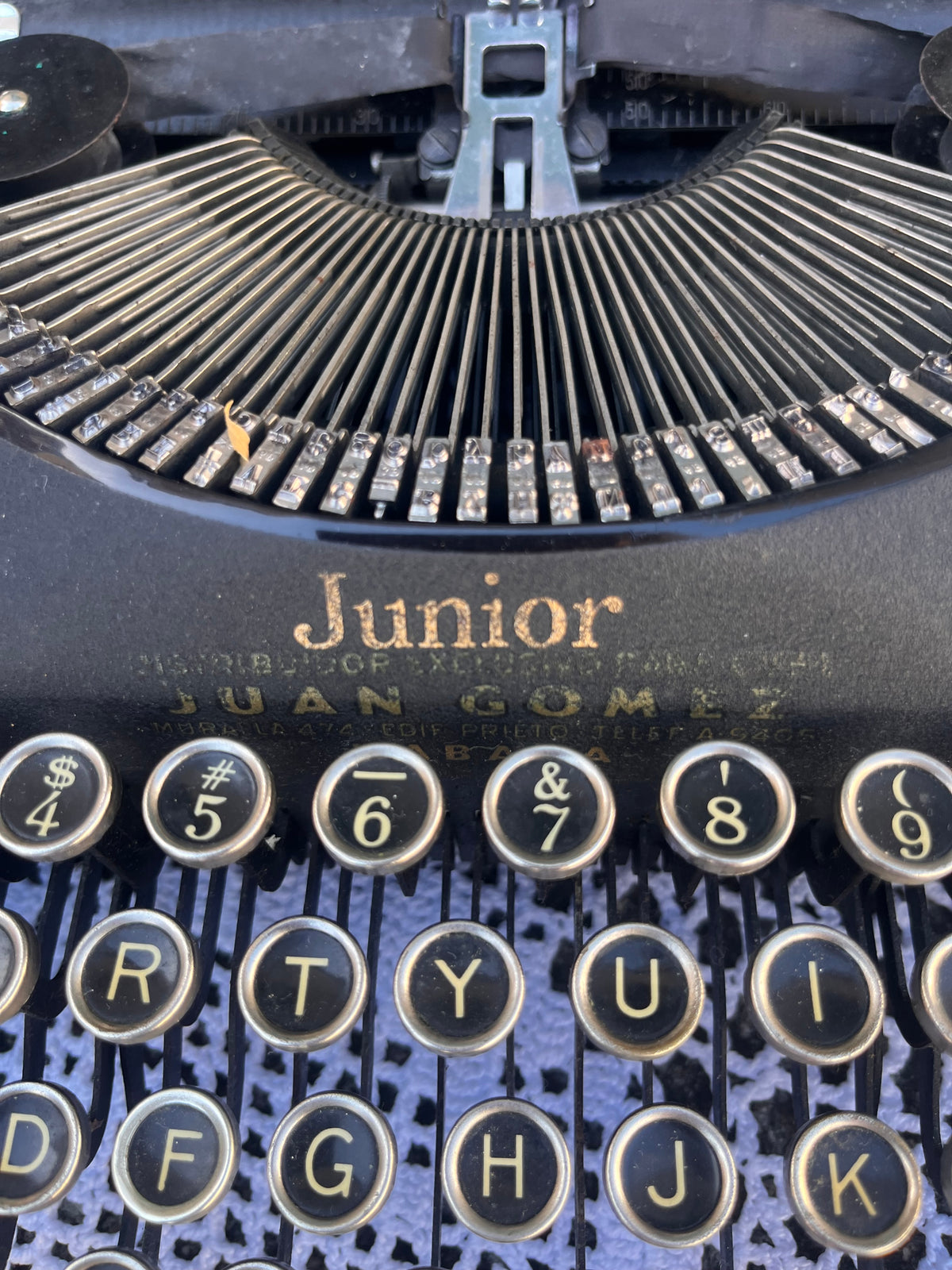 Màquina de escribir Junior Smith Premier Portable.