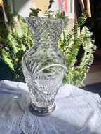 Jarrón cristal tallado