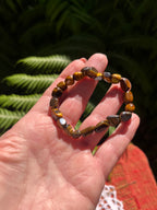 Conjunto collar y pulsera de ojo de tigre.